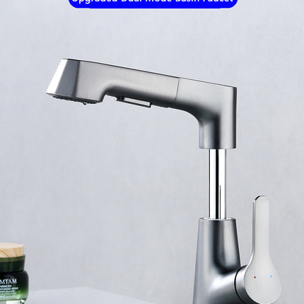 Modern Bathroom Telescopic Basin Waterfall Faucet