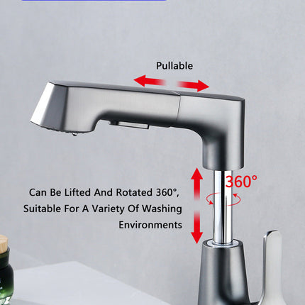 Modern Bathroom Telescopic Basin Waterfall Faucet