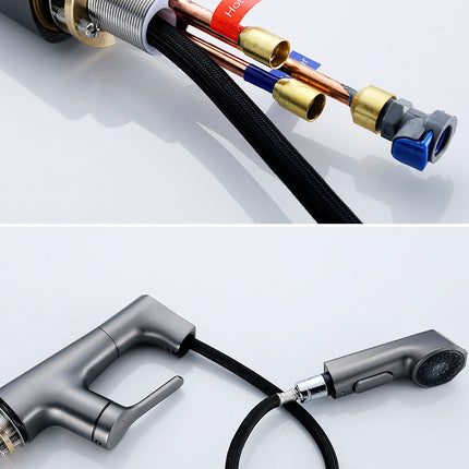 Modern Bathroom Telescopic Basin Waterfall Faucet