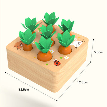Carrot Picking Wooden Kids Educational Game Toy