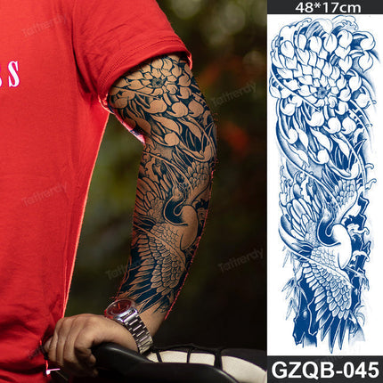 Life Meaning Full Sleeve Semi-Permanent Tattoo