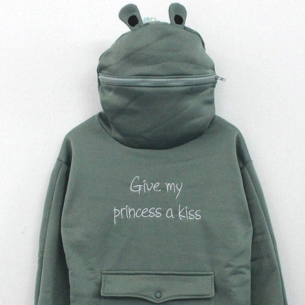 Japanese Style Long Sleeve Frog Hoodie