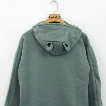 Japanese Style Long Sleeve Frog Hoodie