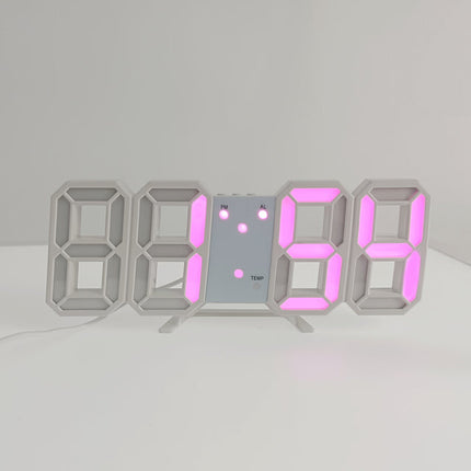 3D LED Modern Digital Alarm Wall Clock