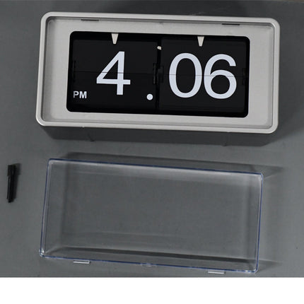 Elegant Retro Auto Flip Desk Clock
