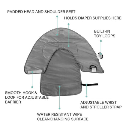 3in1 Portable Waterproof Baby Diaper Changing Pad