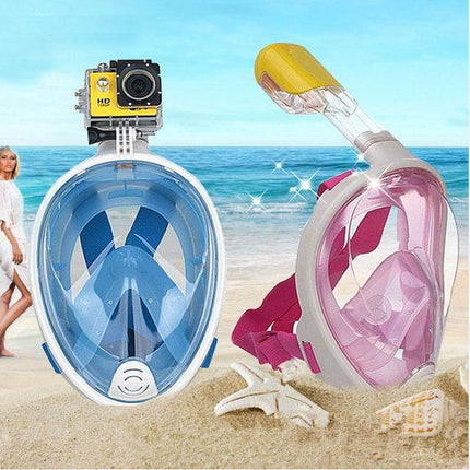 Full Face Underwater Scuba Anti Fog Diving Mask with Earplug Respiratory