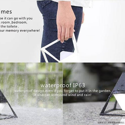 Pyramid Modern Touch Bedroom Lamp Decor