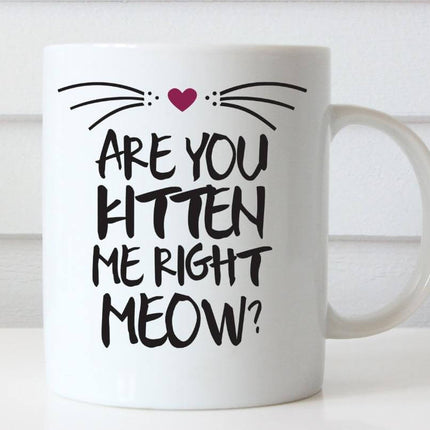 Are you kitten me right now Ceramic Mug