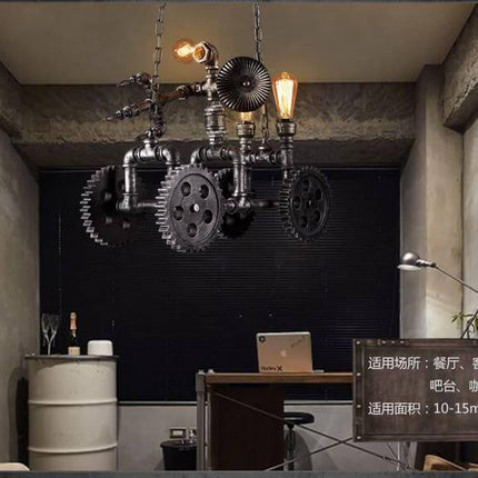 Iron Metal Motorbike Shape Modern Light Lamps