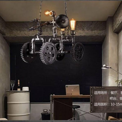 Iron Metal Motorbike Shape Modern Light Lamps