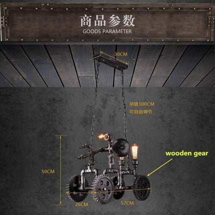 Iron Metal Motorbike Shape Modern Light Lamps
