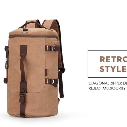 Cylinder package Multifunctional Male Fashion Backpack