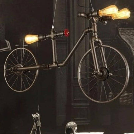 Retro Loft Style Bicycle Metal Lamp