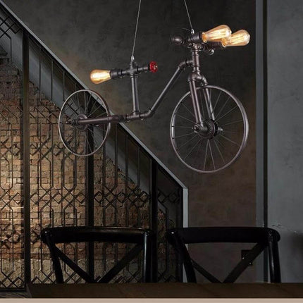 Retro Loft Style Bicycle Metal Lamp
