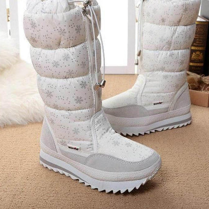 Long Sleeve Plush Warm Winter Boots for Women