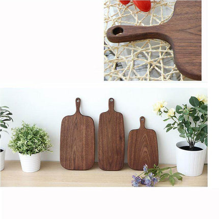 Japanese-style Walnut/Beech special-shaped Solid Wood Cutting Board
