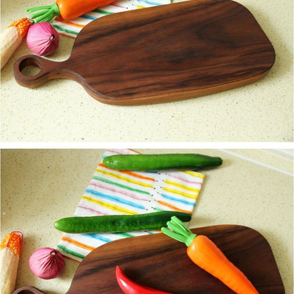 Japanese-style Walnut/Beech special-shaped Solid Wood Cutting Board