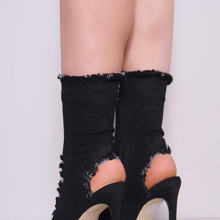 Charming Cute Women Jean High Heels