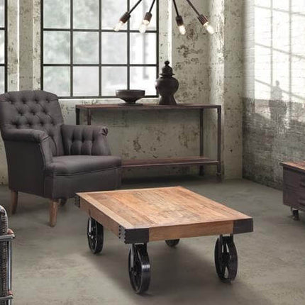 Classical Modern Fashion Wood and Iron Table