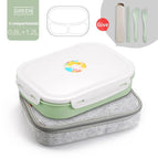 Green 3 Compart Set