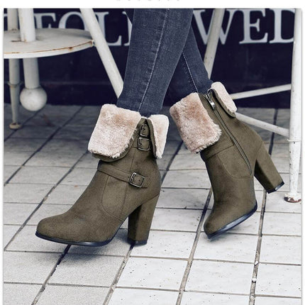 Thick Plush Snow Ankle Boots