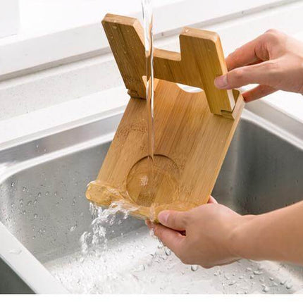 Cutting Board Foldable wooden pot lids holder