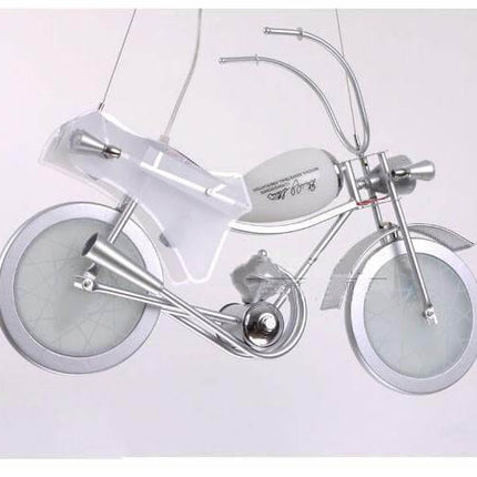Modern Aluminum Glass Motorcycle Chandelier