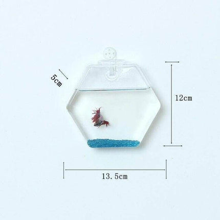 Handmade  New Hexagonal  Wall Clear Terrarium Vase