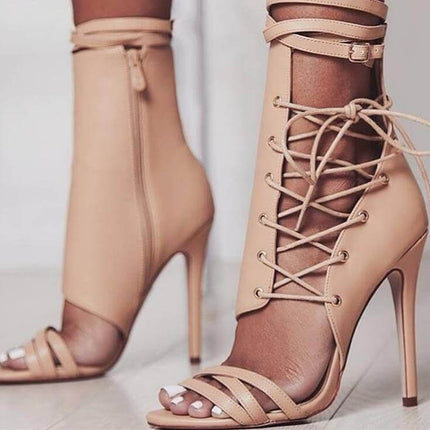 Roman Buckle Strap Shoes for Women