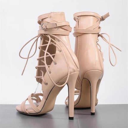 Roman Buckle Strap Shoes for Women