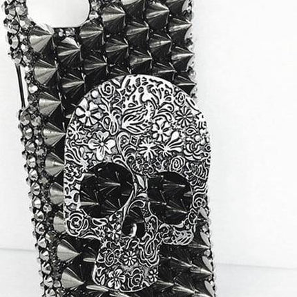Rhinestone 3D Skull Design Scary Iphone Cases