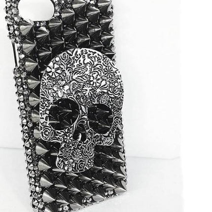 Rhinestone 3D Skull Design Scary Iphone Cases
