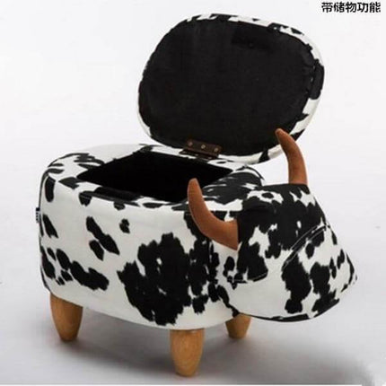 Cow Shape Ottoman Home decor with Storage