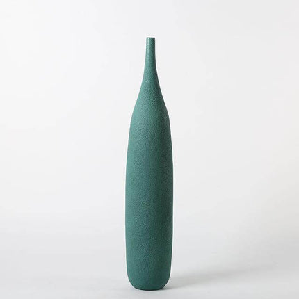 Interior Green Resin Flower Stone Vase for Home Decoration