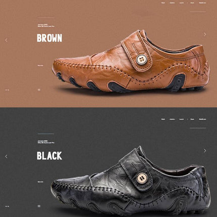 British Style Leather Men's Casual Shoes