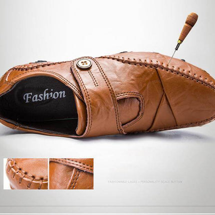 British Style Leather Men's Casual Shoes