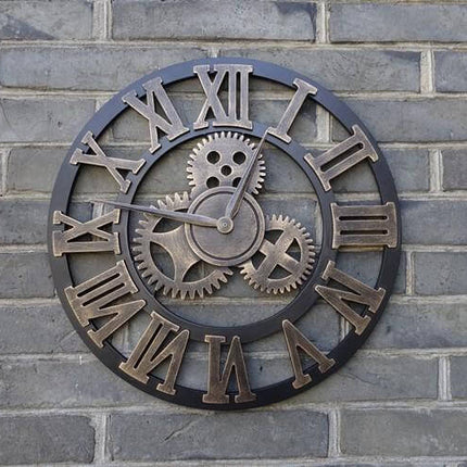Handmade Oversized 3D Retro Decorative Wall Clock