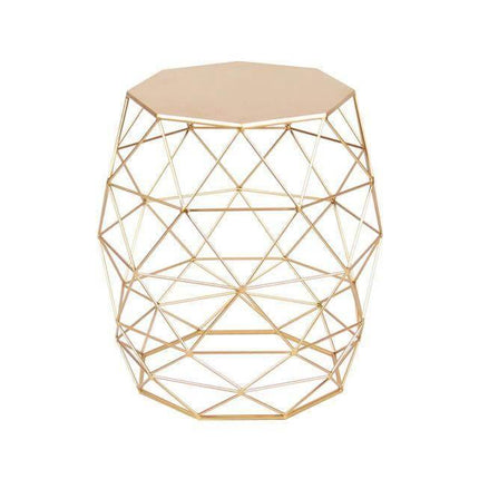 Metal Gold Color End and Side Table