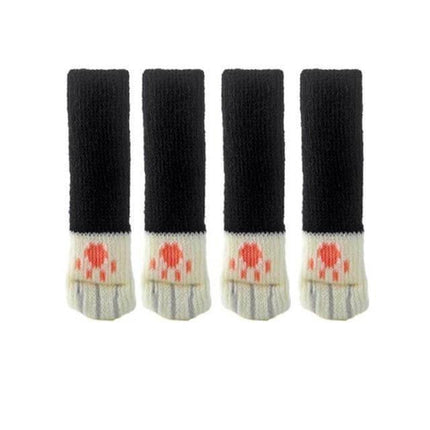 Lovely 4Pcs Cat feet Chair Leg Covers Floor Protectors