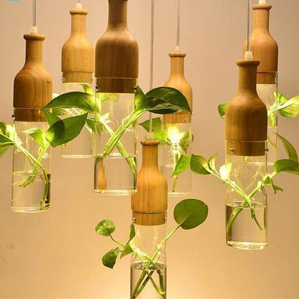 Wooden Modern LED Plant Pendant Lights