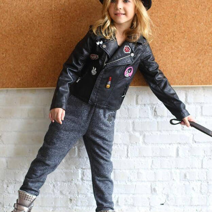 Modern Designer Faux Leather Jacket&Coats