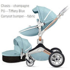 blue fabric cot
