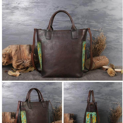 Vintage Pure Leather Luxury Women One Shoulder Purse