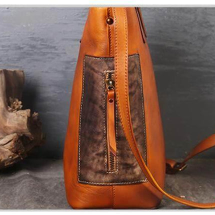 Vintage Pure Leather Luxury Women One Shoulder Purse