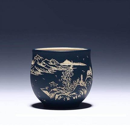 Handmade Landscape Pattern Chinese Tea Cup