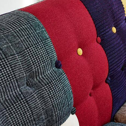 Contemporary Colorful Cute Modern Double Sofa Couch