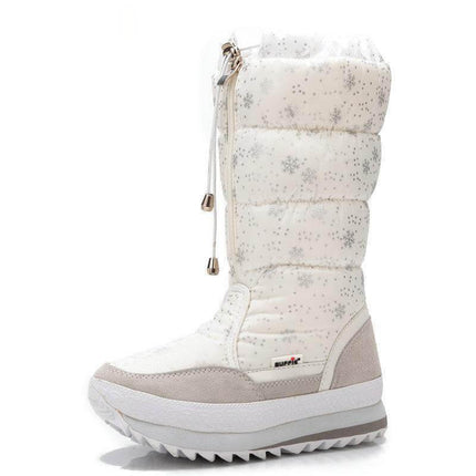 Long Sleeve Plush Warm Winter Boots for Women