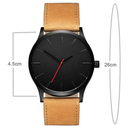Military Leather Business Style Watch for Men