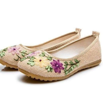 Vintage Ballerina Flat Shoes